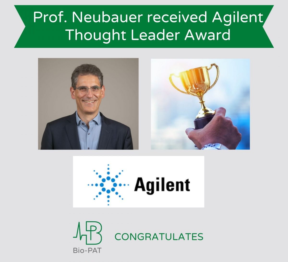 Prof. Neubauer received Agilent Award