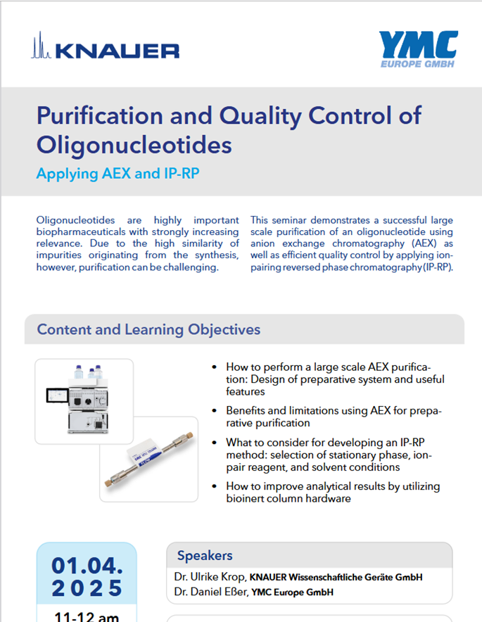 KNAUER Webinar Oligonucleotides