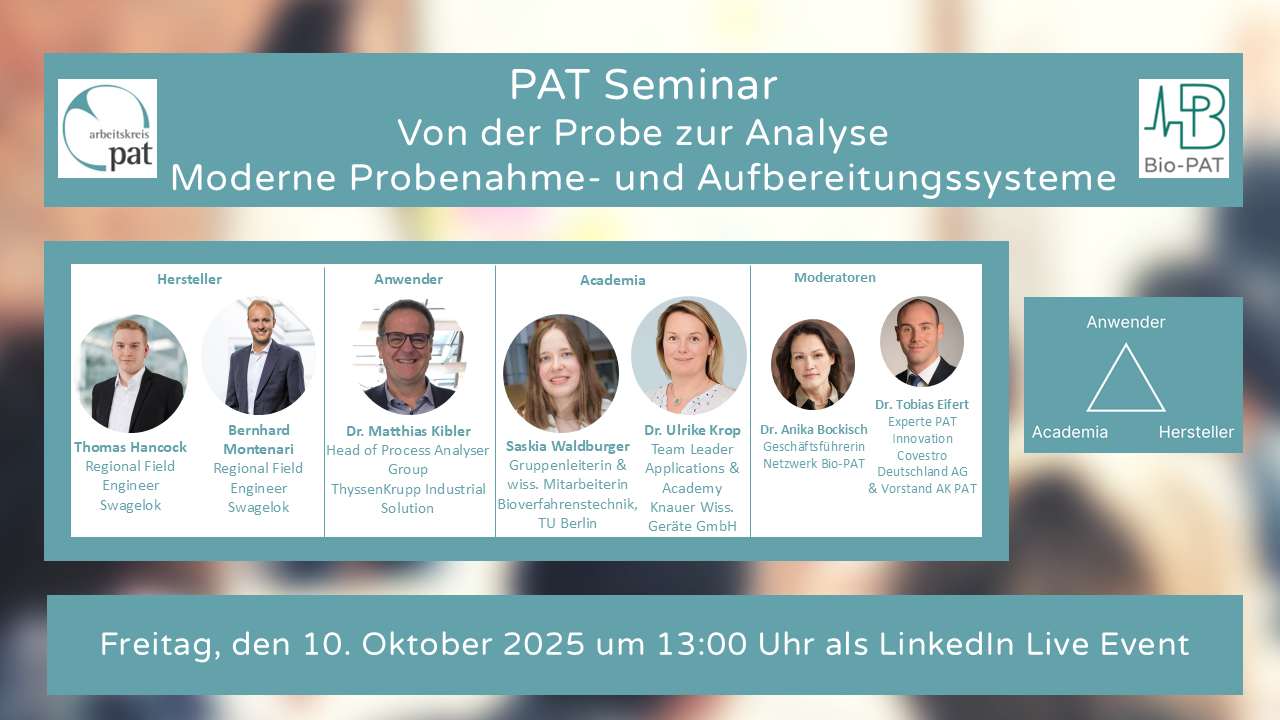 PAT Seminar: Von der Probe zur Analyse